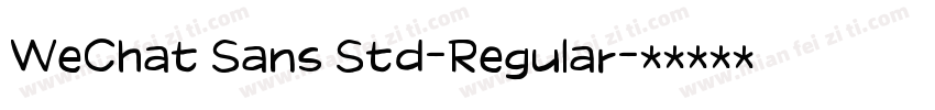 WeChat Sans Std-Regular字体转换